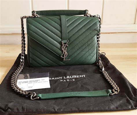 bolsa yves saint laurent verde|yves saint laurent bag price.